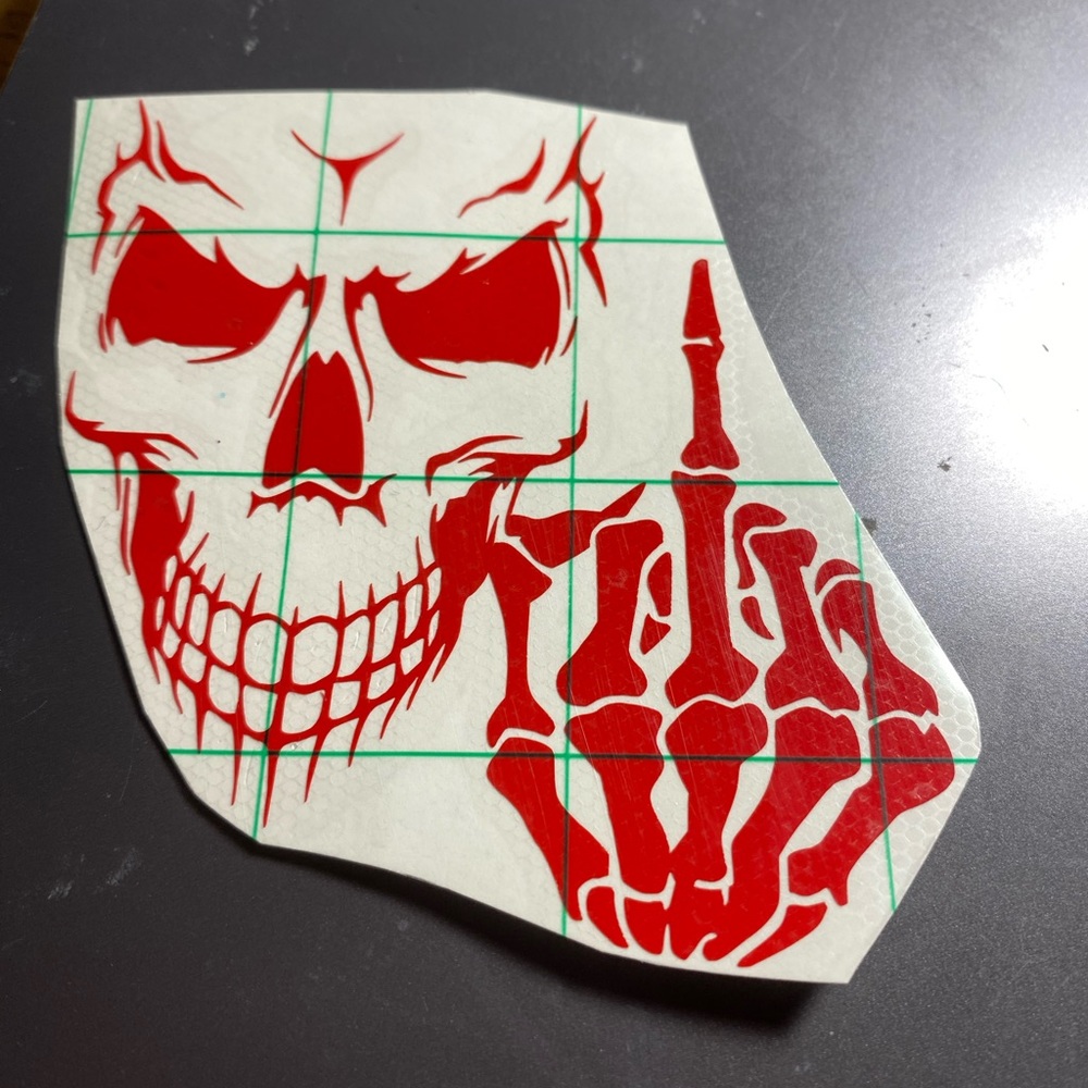 Skull decal